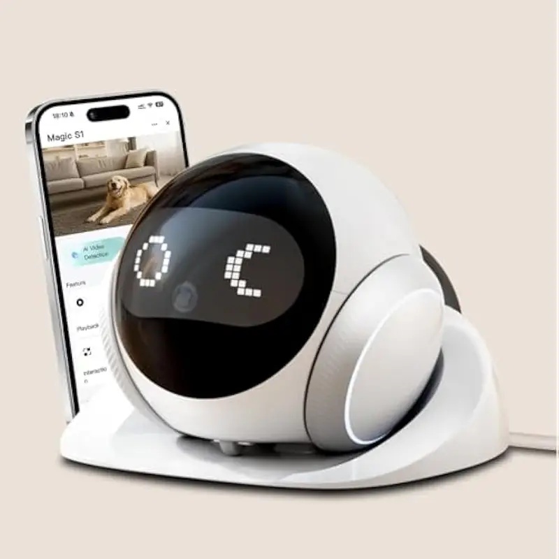 Smart Home Life - Bewegliche Indoor-Haustier-Roboterkamera mit automatischer Ladestation, intelligenter