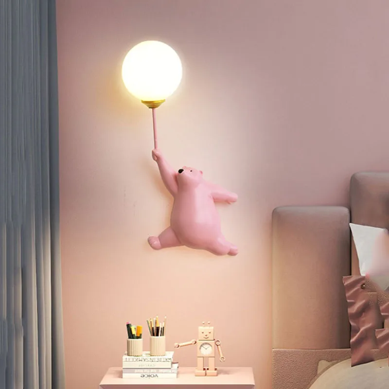 Smart Baby Night Light - Cartoon Eisbär LED Wandleuchte Licht Kreative