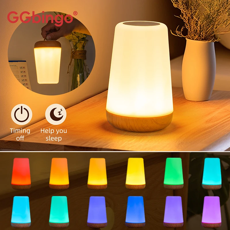 Smart Baby Night Light - GGbingo USB Touch-Steuerung LED-Nachtlicht 13 Farben