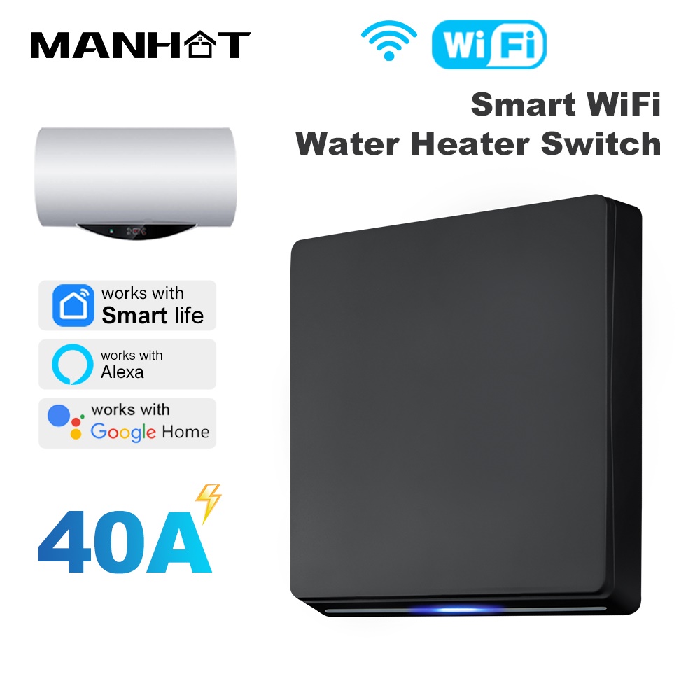 Smart Home Life - MANHOT Smart WLAN EU Warmwasserbereiter-Schalter 40A