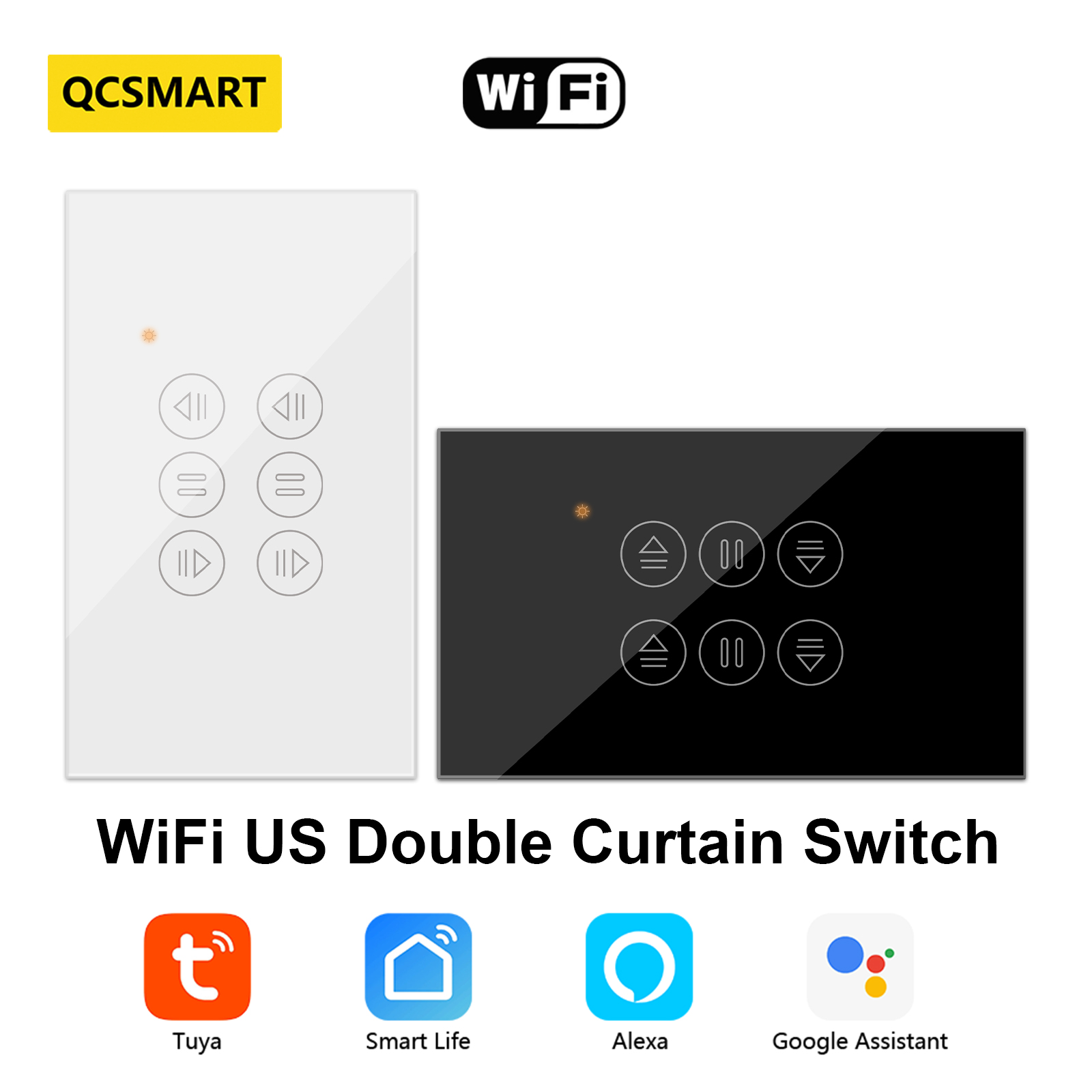 Universal Remote Smart Home - QCSMART WiFi Doppel Vorhang UNS Schalter