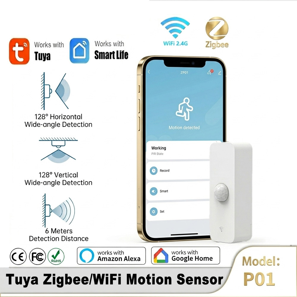 Zigbee Motion Sensor - Intelligenter PIR-Bewegungssensor WiFi Zigbee Bewegungsmelder für