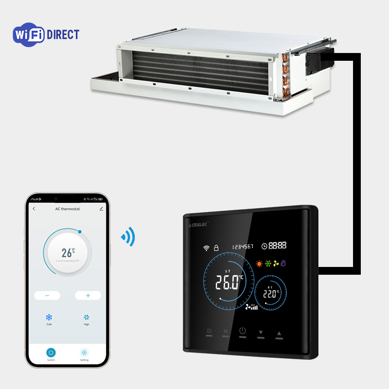Smart Home Hvac - Intelligenter Fan-Coil-Thermostat HVAC WLAN Digitaler Raumthermostat