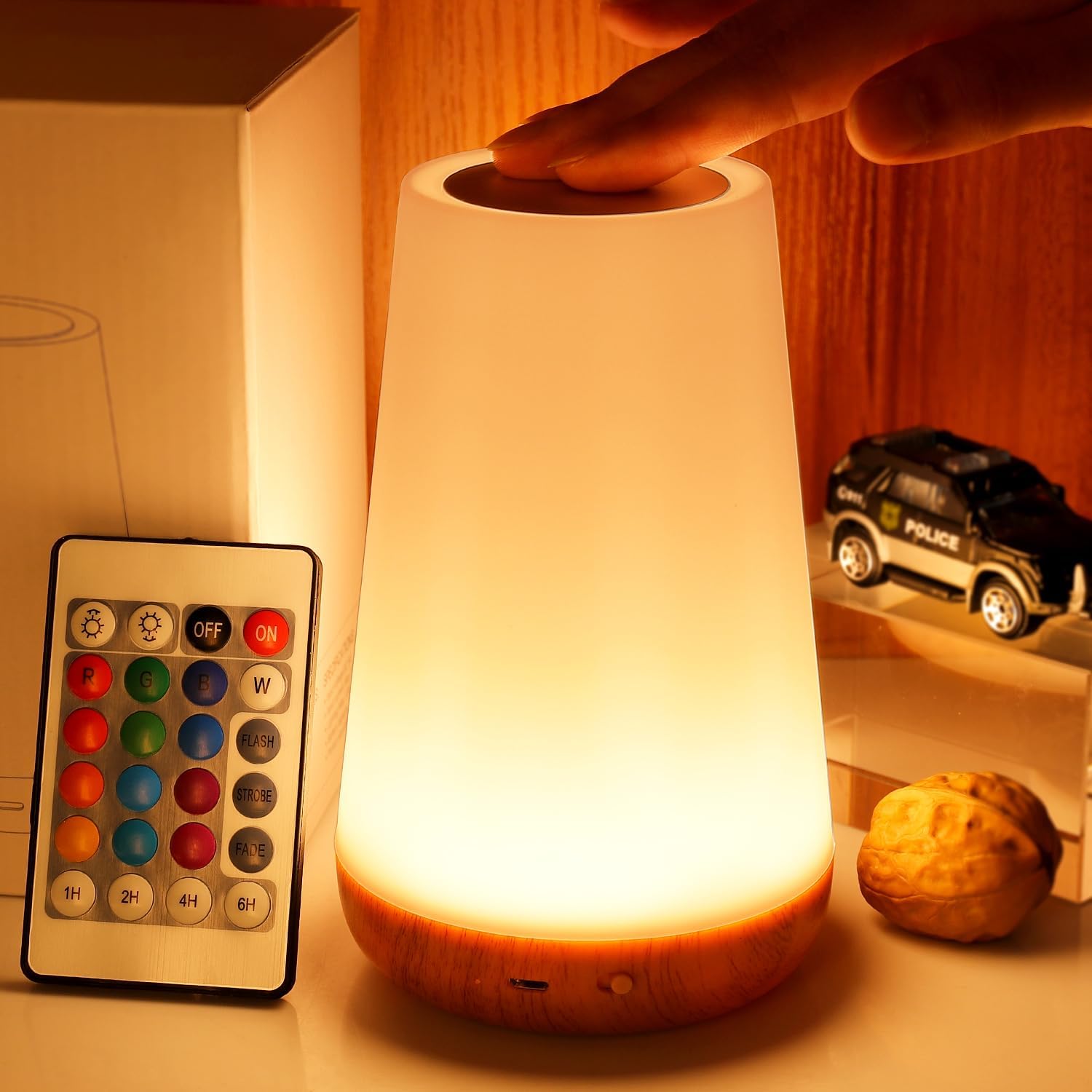 Smart Baby Night Light - 13 Farbwechsel Nachtlicht RGB Fernbedienung Touch