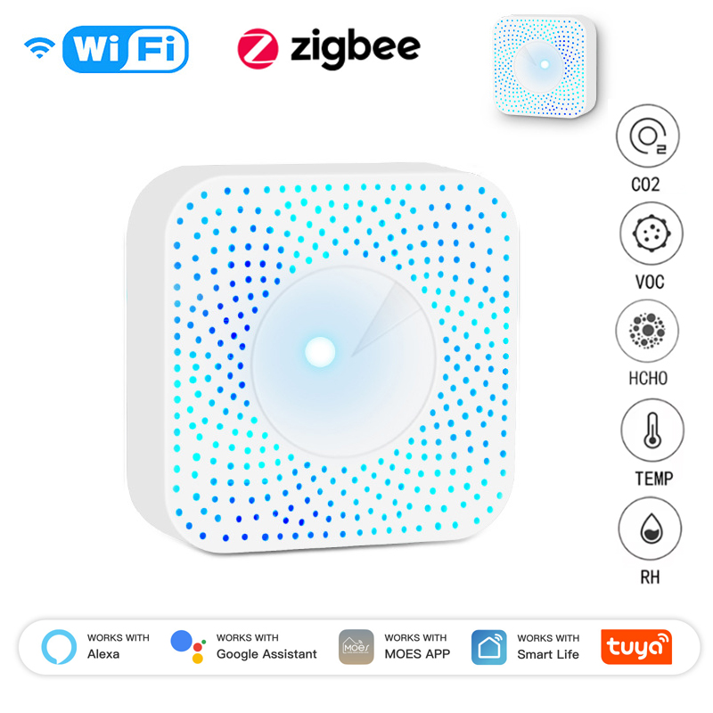 Smart Home Box - Tuya ZigBee/WiFi Luftqualitätsdetektor PM2.5 Formaldehyd VOC