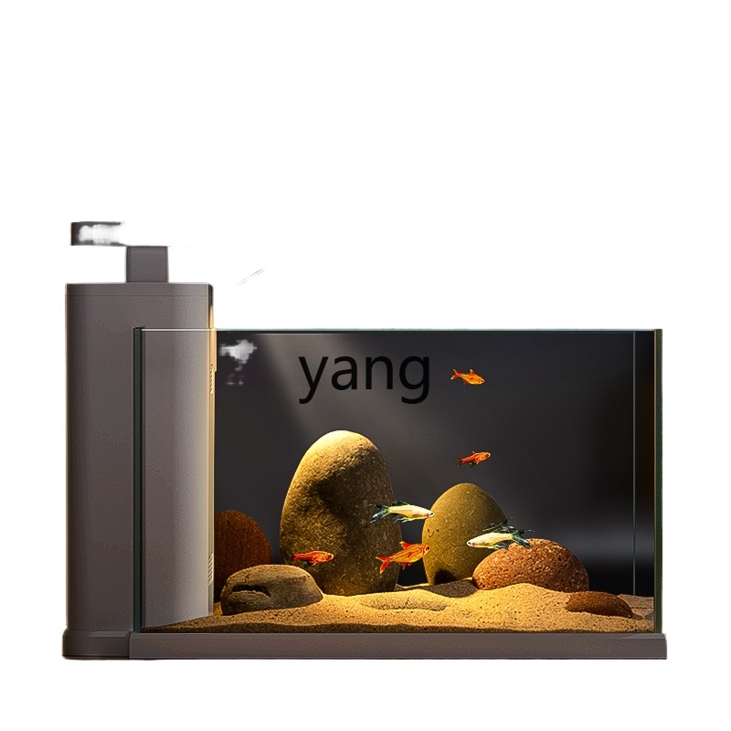 Smart Home Living Room - LH, kleines, ultraweißes Glas-Aquarium für das