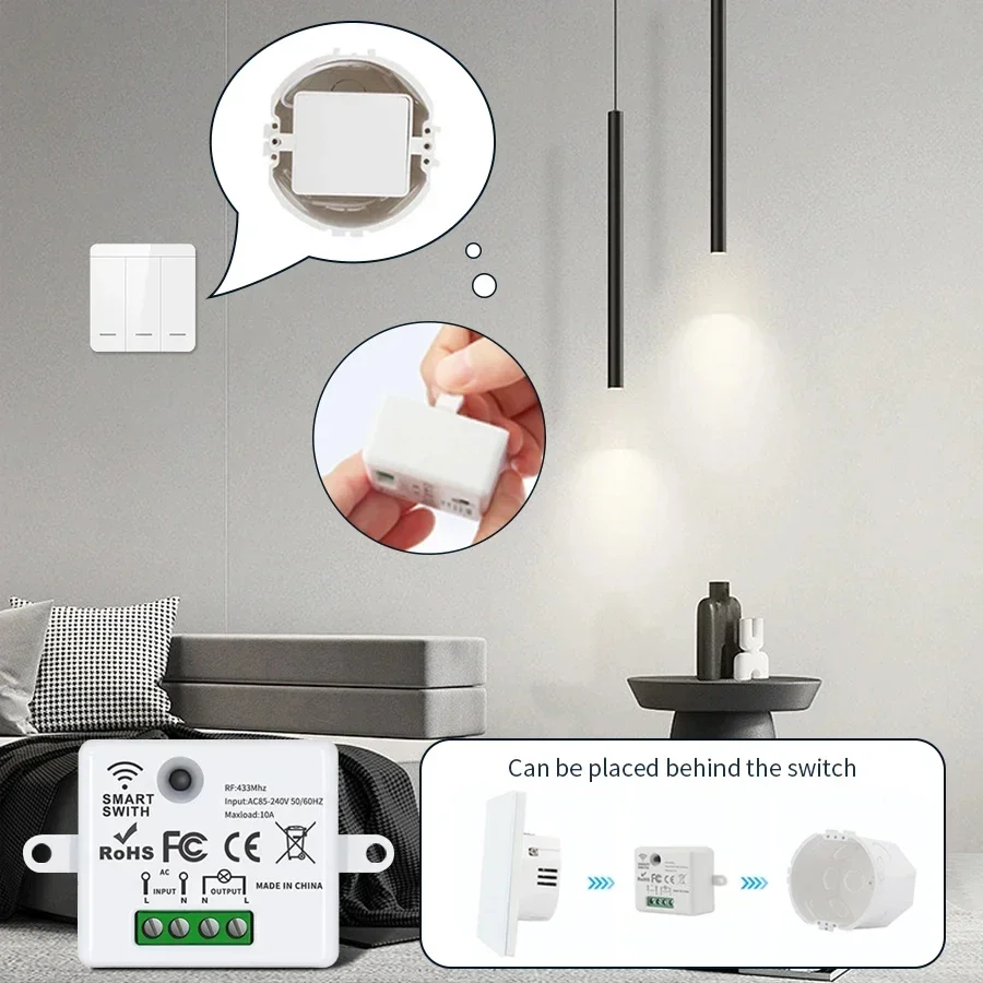 RF 433MHz Drahtloser Fernbedie – Smart Home Simple Bewertung und Preis