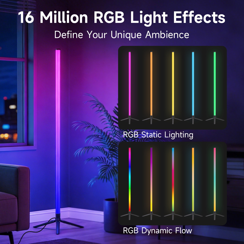 Smarte LED-Stehlampe RGB mit F – Smart Home Living Room Bewertung und Preis