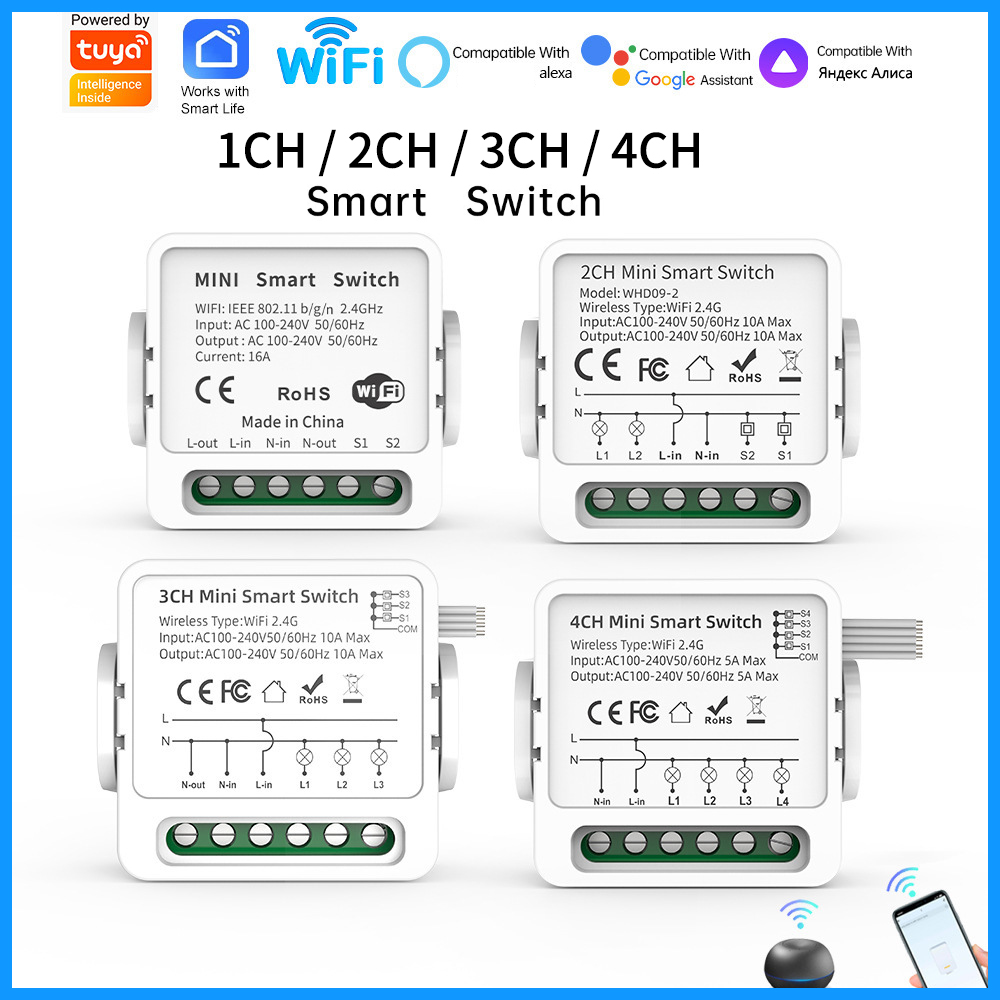 Tuya WiFi Smart-Schalter 1/2/3 – Smart Home Simple Bewertung und Preis