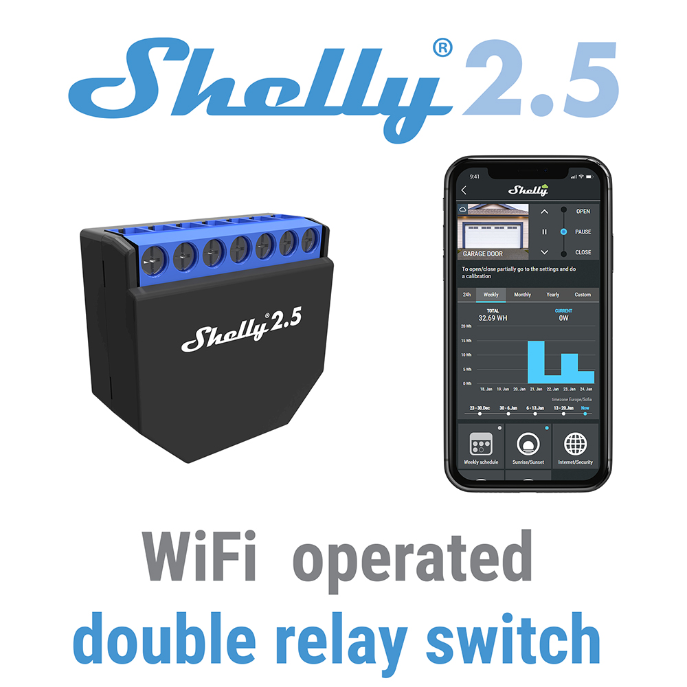 Shelly 2,5 Smart Home Doppel R – Smart Home Open Source Bewertung und Preis