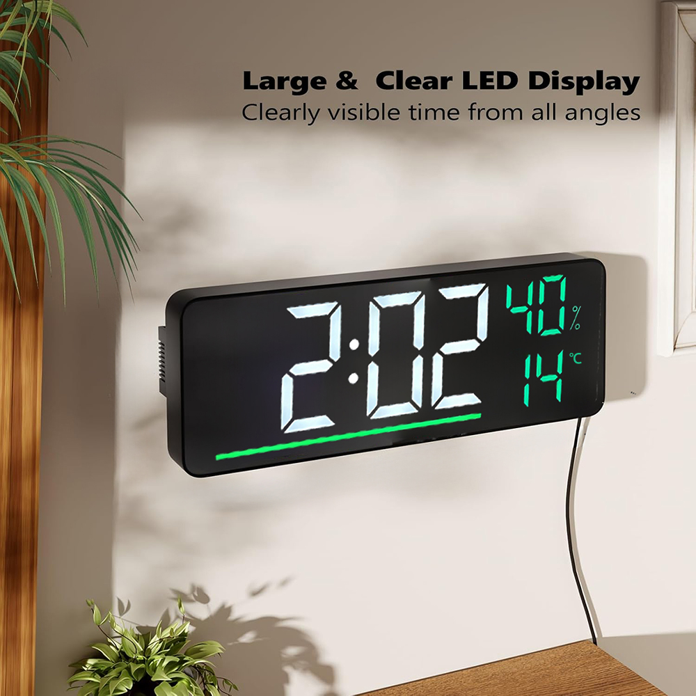 LED-Digital-Wanduhr mit Temper – Smart Home Living Room Bewertung und Preis