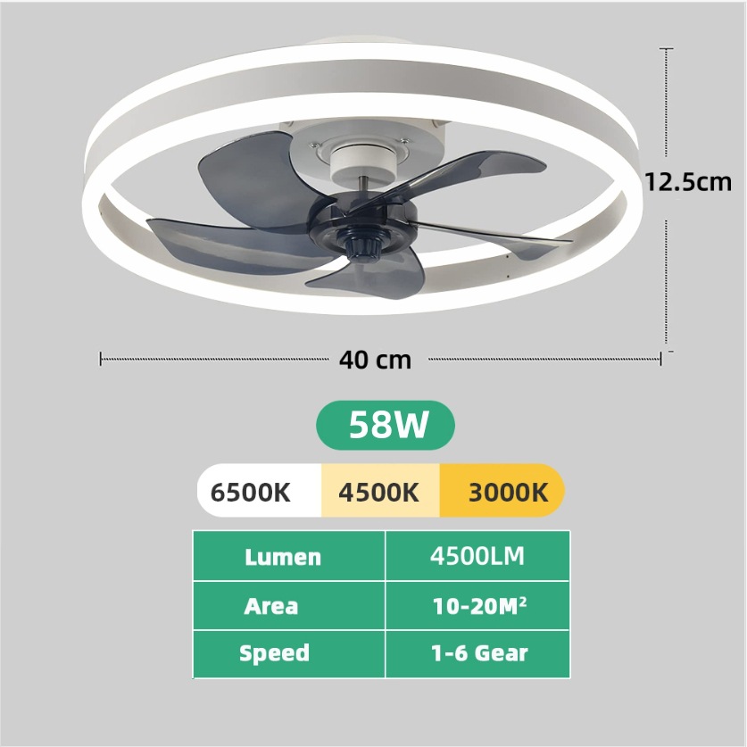 Intelligenter Deckenventilator – Smart Home Living Room Bewertung und Preis